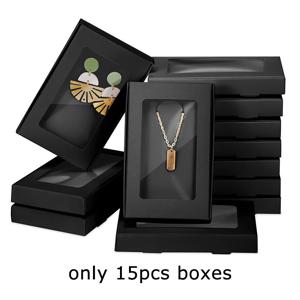 TEMU 투명 창문 종이 선물 상자, 접이식 DIY 키체인 포장 박스, 심플하고 우아한 일상용 보관함 - 결혼식, 생일, 할로윈, 크리스마스 등에 완벽!