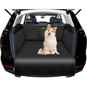 TEMU 강아지용 검정색 패브릭 소재 차량 트렁크 라이너 커버, 미끄럼 방지 애완 동물 러기지 커버, 스크래치 방지, 찢김 방지, 세탁 가능한 카고 매트, 소형 트럭 및 SUV에 적합.