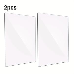 TEMU 2개/1쌍 다이 커팅 머신 표준 컷팅 매트, 8.7*5.9인치 엠보싱 컷팅 매트 액세서리, 투명 폴리카보네이트 플라스틱 컷팅 보드, 스크랩북 엠보싱 템플릿, 카드 만들기용 다이 커팅 매트, 종이 커터 및 다이 커팅 머신용 투명 플라스틱 시트