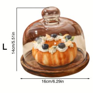 TEMU 1세트 유리 식품 보관 접시 장식 접시 보관 접시 거실 레스토랑 주방 버터 디쉬 케이크 접시 버터 디쉬 아침 식사 트레이 (시리얼, 사탕, 빵) 가정, 파티, 레스토랑, 캠핑, 피크닉, 결혼식 축하 행사에 적합
