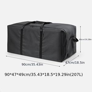 TEMU 대용량 옥스포드 천 야외 장비 보관 가방, 캠핑 및 피크닉에 적합, 테이블, 의자, 바베큐 그릴 및 캐노피 보관 포함. 이 여행용 보관 가방은 튼튼하고 내구성이 뛰어나 강화된 손잡이와 지퍼가 특징입니다.