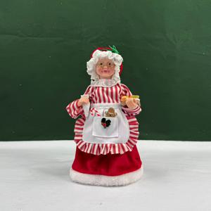 TEMU 수집용 피규어, 빈티지 스타일 크리스마스 어머니 피규어 | 축제 분위기의 홈 데코 스태츄, 완벽한 크리스마스 & 새해 선물, 향수적인 수집용 피규어, 정교한 디테일, 파티 모임에 이상적, 크리스마스 장식