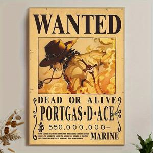 TEMU 프레임리스 원피스 해적 수배 포스터 캔버스 아트. 정교한 일러스트가 특징인 고품질 아트워크가 특징입니다. 이 도시 스타일의 벽 장식은 침실, 서재 및 스튜디오에 이상적입니다. 방 꾸미기를 향상시키는 수집 가능한 2D 플랫 디자인입니다.