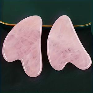 TEMU 2개입 천연 Gua Sha 세트 | 인공 하트 모양 얼굴 미용 마사지기 | 사랑스럽고 스타일리시한 발렌타인데이 선물 | 핑크 하트 모양 Gua Sha 보드 | 얼굴 및 바디 마사지기 | 리프팅 및 탄력 강화 | 무독성 재료 | 배터리 불필요 | Por