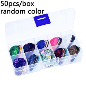 TEMU 50개 기타 피크 - 0.46mm ABS 플라스틱 | 기타, 우쿨렐레, 베이스, 어쿠스틱/일렉트릭 기타용 다양한 색상 & 디자인 | 광택 마감 | 정리된 보관 케이스, 초보자 & 전문가에게 적합