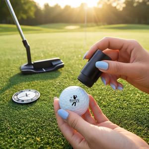 TEMU 맞춤형 골프공 마커 스탬프 - 이름/번호 각각 커스터마이징 가능 - 휴대용 스탬프, 프로 & 아마추어 골퍼에게 적합 - 골프장 액세서리, 레벨 마커, 골퍼를 위한 이상적인 선물