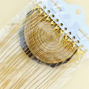 TEMU 여성용 40cm 플랫 크로스 O체인 목걸이 12개/롯, 심플한 목걸이 주얼리 DIY 액세서리