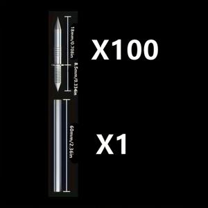 TEMU 100개 이중 머리 보이지 않는 킥 네일, 스커트보드, 벽 및 가구에 적합 - 아연 도금 철, 매끄러운 샤프트, 쉬운 설치, 흔적 제거 도구 필요 없음, 가구 조립 | 원활한 표면 처리 | 내구성 있는 구조, 목재 못