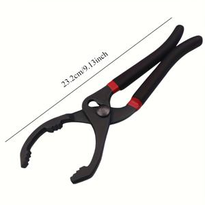 TEMU 원피스 조절 가능한 오일 필터 렌치 플라이어 - 10/12 인치 자동차 오일 필터 제거 도구, 편안한 손잡이, 차량 유지 보수 및 수리 핸드 장비, 클립 온 디자인 - 유니버설 피트