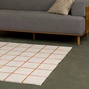 TEMU 모던 체크 무늬 바닥 매트 - 부드러운 , 미끄럼 방지 및 세탁기 사용 가능, 거실, 침실 또는 라운지 장식에 적합, 거실 카펫