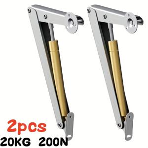TEMU 2개 세트 6KG-20kg 뚜껑 지지대 힌지, 소프트 클로즈 기능 뚜껑 스테이, 헤비듀티 가스 스트럿, 가스 스프링, 슬로우 로우어링 안전 기능, 뚜껑 리프터
