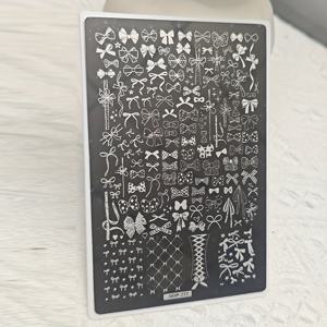 TEMU 플랜트 & 추상 디자인 네일 아트, 레이스 페탈, 나비, 만다라 스탬핑 플레이트 세트 - 폴리쉬 프린팅 스텐실 및 몰드 포함 DIY 네일 트랜스퍼 템플릿 패션 네일 아트 도구 1세트