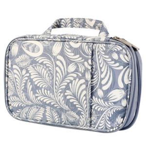 TEMU 뜨개질 바늘 케이스 (최대 11개), 코바늘 및 뜨개질 용품 정리 케이스, 모든 것을 정리하고 휴대하기 쉬움, 원형 뜨개질 바늘 및 용품을 위한 이중 손잡이 코바늘 정리함, 재봉 보관