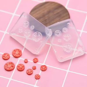 TEMU 1:12 스케일 실리콘 몰드, 미니어처 경량 클레이 놀이용 | 인형의 집 확장용 시뮬레이션 토마토 슬라이스