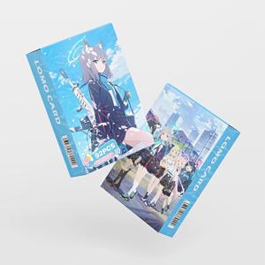 TEMU 92 Blue Archive 애니미 미니 카드 | 일본 수집용 사진 카드, 스티커 LOMO 카드, 혼합 색상 카드 스톡 (성인용), 파티 게임