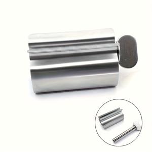 TEMU 메탈 치약 짜개 - 사용자 친화적인 수동 튜브 압착 및 클리너, 전원 불필요, 효과적인 치약 분배를 위한 견고한 메탈 구조, 튜브 압착 | 세련된 메탈릭 외관 | 오래 지속되는 디자인