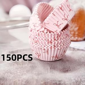 TEMU 50/150개 종이 컵케이크 라이너 | 7x5x3 cm 컵케이크 종이, 베이킹용, 결혼식, 생일, 발렌타인데이 및 다양한 행사에 적합