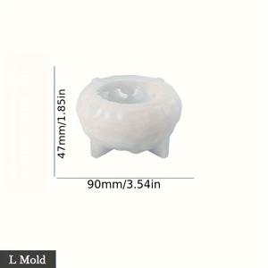 TEMU 꽃 모양 실리콘 몰드, 레진 양초 몰드, 테이블 상판 디스플레이용 장식 비누 양초 제작 키트, 목련 꽃잎 실리콘 보조 몰드, 에폭시 레진 캐스팅 폴리머 클레이 공예 선물 몰드