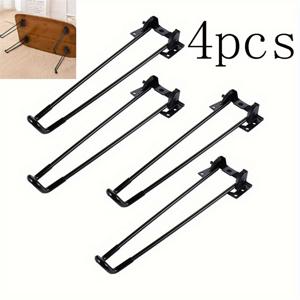 TEMU 4개 세트 200mm/320mm/420mm/520mm 접이식 테이블 다리 야외 식탁용 노트북 스탠드 강력한 확장형 철제 커피 테이블 다리