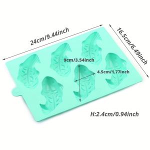 TEMU 작은 물고기 모양의 실리콘 몰드 (6구), 초콜릿 사탕, 젤리, 케이크, 초콜릿 코팅, 레진, 미니 비누 몰드 제작에 적합