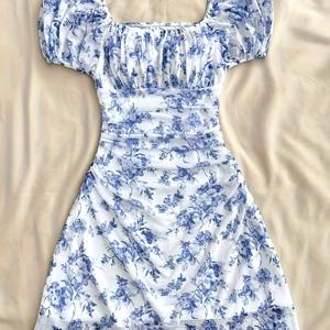 TEMU 화이트 플로럴 드레스 / 휴가 / 바캉스 / 빈티지 / 비치 / 오션 / 우아한 / 드레스