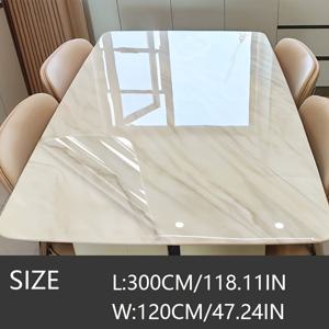 TEMU 고화질 투명 가구 보호 필름 - PET 소재, 사이즈 47*197인치, 내열성, 스크래치 방지, 고품질 - 가구 수명 연장, 목재, 대리석, 인조 옥 등에 적합 - 주방 카운터탑 보호 필름, 커피 테이블 보호 필름, 식탁 보호 필름, 사무실 책상 보호 필름 - 설치 설명서 및 도구 포함