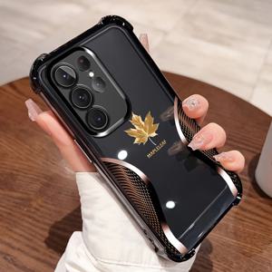 TEMU 휴대폰 케이스 - 휴대폰 케이스 - 스타일리시한 폰 커버! 삼성 갤럭시 A 및 S 시리즈용으로 디자인되었으며 A55 A35 A25 S24 S23 A54에 적합합니다. DDSJFS 재질로 제작되었으며 투명한 뒷면과 검은색 테두리가 특징이며 패셔너블하고 보호력이 뛰어납니다.