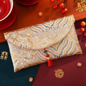 TEMU 브라운 앤 골든 컬처 웨딩 파티 답례품, 생일 선물, 집들이 기념품 - 우아한 웨딩 선물, 축제 장식, 웨이브 디자인, 고품질 장인 정신, 빈티지 미학, 손세탁 가능, 장식 가방