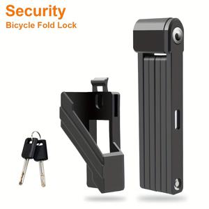 TEMU 자전거용 접이식 잠금장치로 자전거에 간편하게 부착하여 운반하기 편리하며 일반 자전거 및 전동 스쿠터용 B등 도난 방지 잠금장치에 적합합니다.