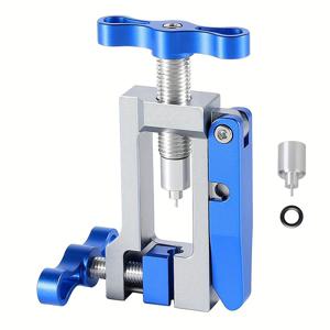 TEMU 1 2 in 1 자전거 유압 디스크 공구 | 알루미늄 합금 오일 니들 드라이버, 호스 커터, 케이블 플라이어, 올리브 커넥터 삽입 (BH59 BH90 설치 프레스용)