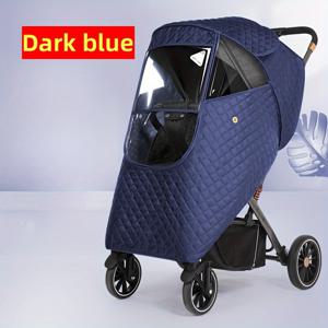 TEMU 아기 유모차용 안전 겨울 두꺼운 비옷 커버, 바람과 먼지로부터 보호하는 풀