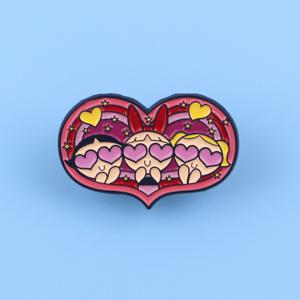 TEMU 에나멜 아연 합금 옷깃 핀 - 빈티지 애니메이션 스타일 만화 브로치, 배낭, 서류 가방, 옷을 위한 멋진 액세서리 - 장식 배지, 1개