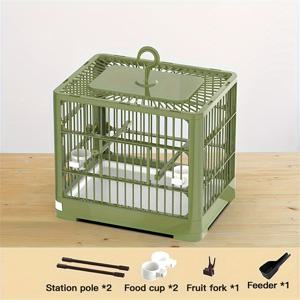 TEMU 앵무새 케이지 신상 소형 모란 호랑이 가죽 자수 눈 진주 새 특수 새장