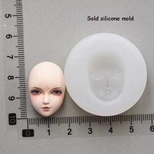 TEMU 남녀 도자기 클레이 인형 얼굴 실리콘 몰드 초기 디자인