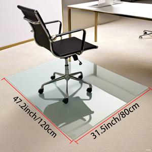 TEMU PVC 소프트 글라스 의자용 보호 매트 1개, 얇은 1.0mm 두께, 테이블 보호 매트, 자유롭게 커팅 가능, 레스토랑, 주방, 가족 모임, 휴일 파티에 적합