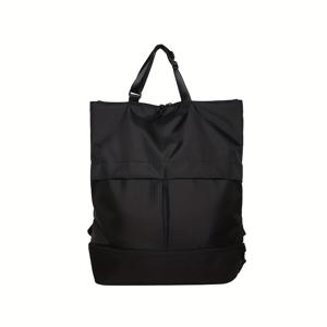 TEMU 남녀 공용 단색 여행용 백팩, 대용량 학생 노트북 가방, 캐주얼 외출용 백팩