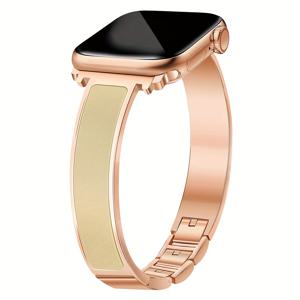 TEMU 이 메탈 스트랩은 Apple Watch 모델 38mm, 40mm, 41mm, 42mm, 44mm, 45mm, 46mm 및 49mm와 호환됩니다. 섬세한 주얼리 걸쇠가 특징이며, 조절이 가능하여 Iwatch Series 10/9/8/7/6/4/3/2/1/SE에 적합합니다. 스트랩은 내구성이 뛰어납니다.