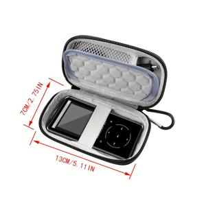 TEMU Luoran/ Innioasis/ TIMMKOO/ MYMAHDI/ SOULER/G.G.Martinsen/Grtdhx/iPod Nano/ 뮤직 플레이어/Sony NW-A45/DODOSOUL MP3 및 기타 블루투스 음악 플레이어용 MP3 & MP4 플레이어 케이스. 이어버드, USB 케이블, 메모리 카드 수납 가능 (가방 단품)