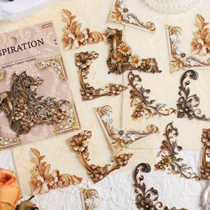 TEMU 24개 코너 페이퍼 스티커 장식 스크랩북 저널링 잡지 데코 DIY 콜라주용 액세서리