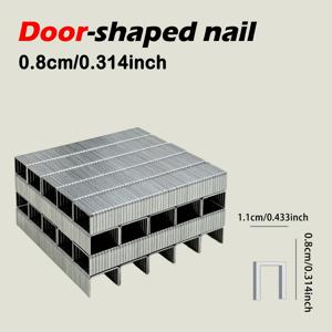 TEMU 1000개/3000개 - 헤비듀티 스테이플 (0.31/0.39/0.47인치) 8/10/12mm, 목공, 가구 제작, DIY 프로젝트용 스테이플 건