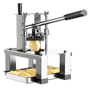 TEMU 4개 교체용 블레이드가 있는 헤비듀티 상업용 채소 다지기 - 프렌치프라이 커터, 감자 다이서, 과일 슬라이서 - 미끄럼 방지 베이스, 무거운 플레이트 - 레스토랑 및 가정용 주방 - 세척 용이 & 공간 절약 디자인 - 상업용 및 고강도 사용, 스타일리시한 스테인리스 스틸 디자인, 304 스테인리스 스틸 구조|야채다지기