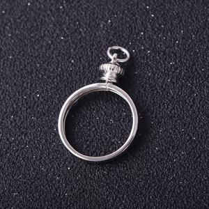 TEMU 은색 동전 펜던트 베이스 프레임 DIY (미국 및 유로 동전용) | 핸드메이드 목걸이 공예 액세서리