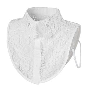 TEMU 여성을 위한 스타일리시하고 우아한 레이스 언더셔츠 칼라, 드레스 및 탑에 적합, 데이트 및 파티에 완벽