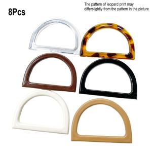 TEMU 지갑 손잡이 교체용 D자형 손잡이 8개 세트. 핸드백 및 지갑 추가에 이상적입니다. 4가지 색상으로 제공되며, 해변 가방, 코바늘 가방, 모이삭 가방, 지갑 제작에 적합한 다기능 소재입니다.