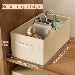 TEMU 3가지 사이즈 여성용 다기능 접이식 패브릭 보관백: 공간 절약, 방진, 세척 가능 & 내구성. 핸드백/백팩, 옷장 & 여행에 이상적