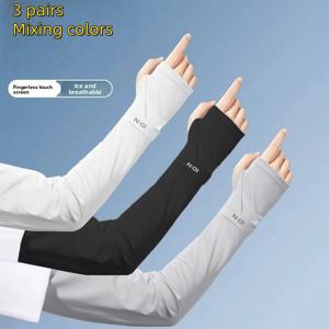 TEMU 세탁 가능한 팔토시, 다양한 색상 구매 가능. 통기성이 좋고 속건성이 있는 아이스 실키 섬유 원단으로 제작. 야외 스포츠, 야외 작업, 여행 및 기타 다양한 용도에 적합