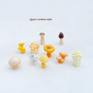 TEMU 미니어처 화분 장식, 버섯 테마 홈 시뮬레이션 장식품