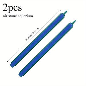 TEMU 2개 세트 전문가용 수족관 에어 스톤 시스템 - 장형 산소 디퓨저 바, 조용한 버블, 고효율 에어레이터, 어항, 새우, 모든 수생 애완동물용 (쉬운 설치, 수족관 액세서리)