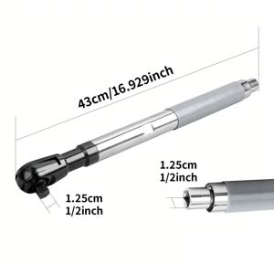 TEMU 1/2인치 오프셋 임팩트 렌치 연장 로드 | 2-in-1, 수동/전동/공압 공구 호환, 좁은 공간에서 나사 제거에 특화, 금속, 범용