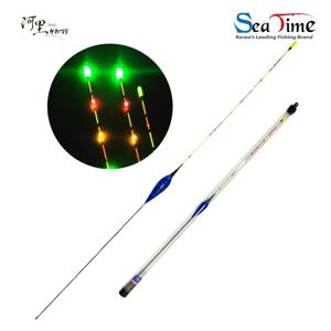 TEMU 씨타임 하리 민물찌 장각 6점등 전자찌 붕어 바닥 올림 낚시찌(배터리별도판매)